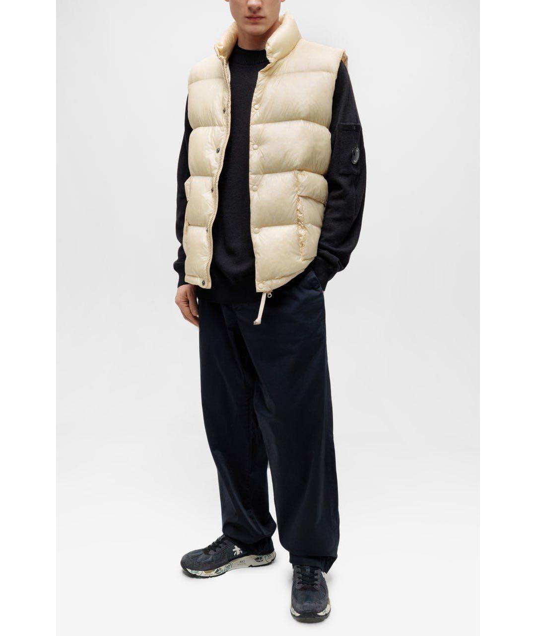 CP COMPANY Бежевый полиамидовый жилет, фото 4