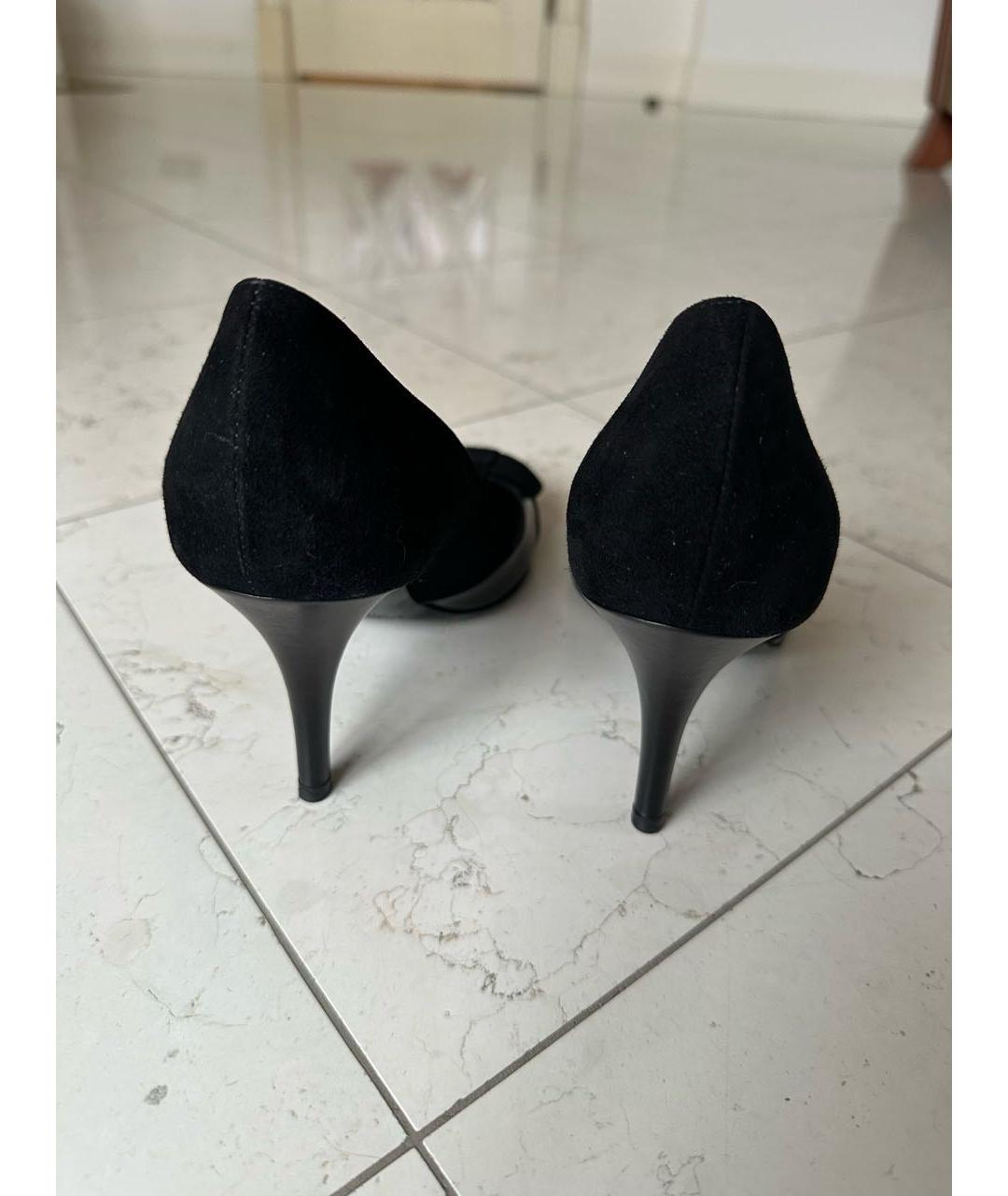 RALPH LAUREN PURPLE LABEL Черные кожаные туфли, фото 4