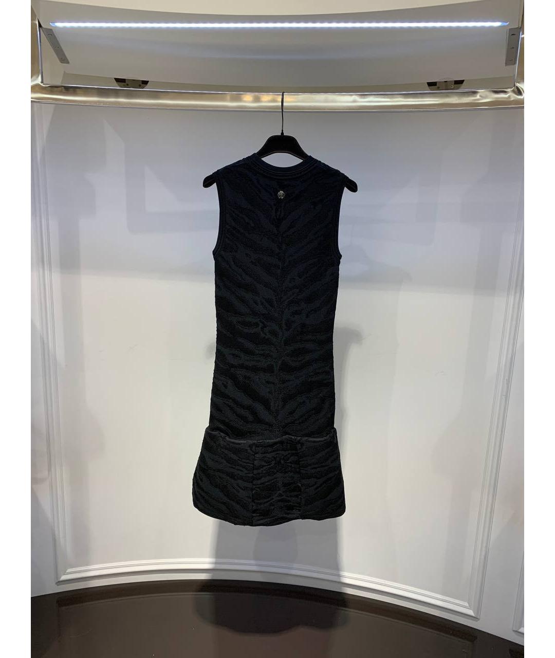 ROBERTO CAVALLI Черное вискозное вечернее платье, фото 3