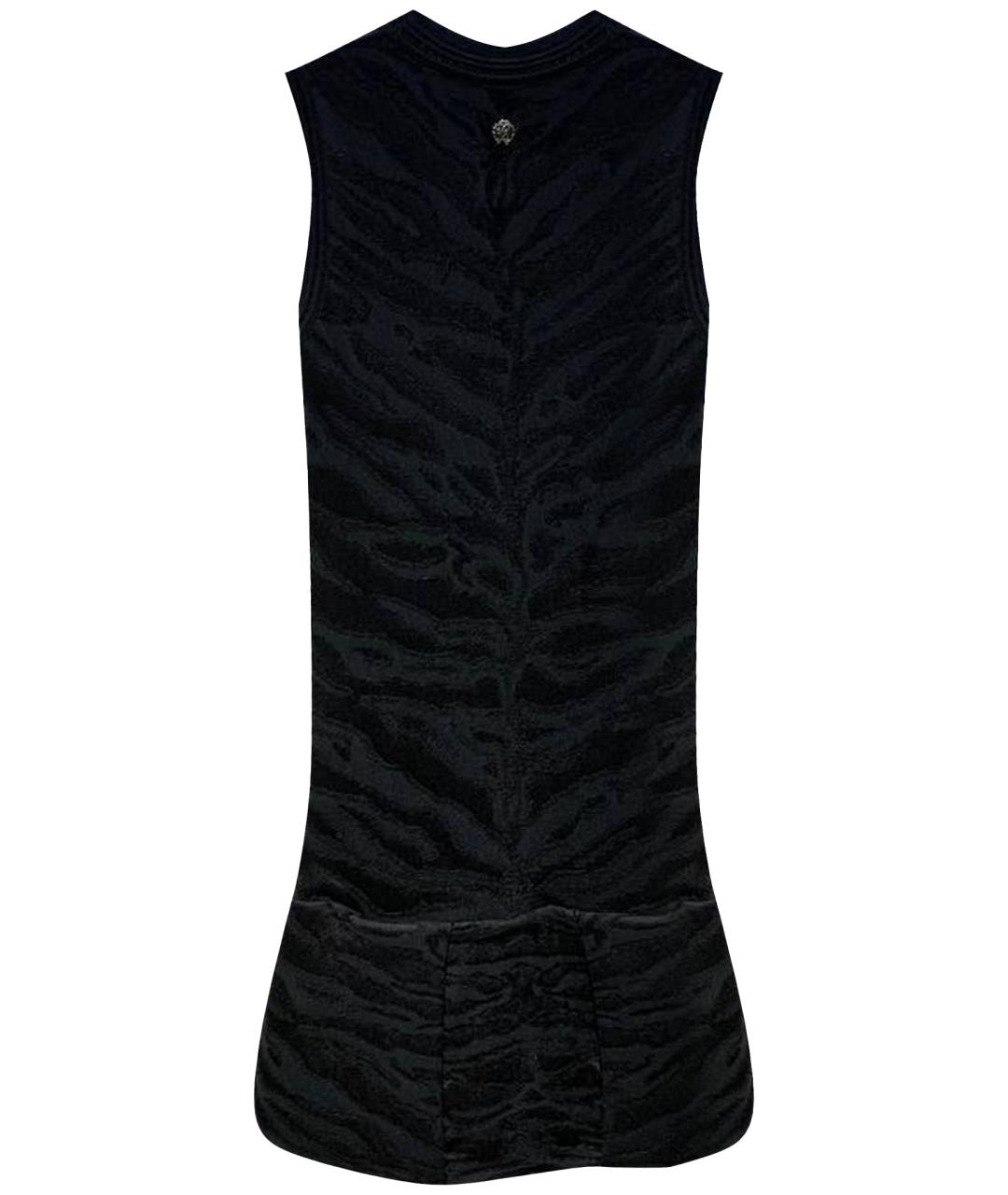 ROBERTO CAVALLI Черное вискозное вечернее платье, фото 1