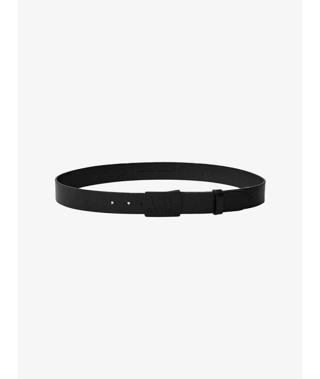 CP COMPANY Черный кожаный ремень, фото 3