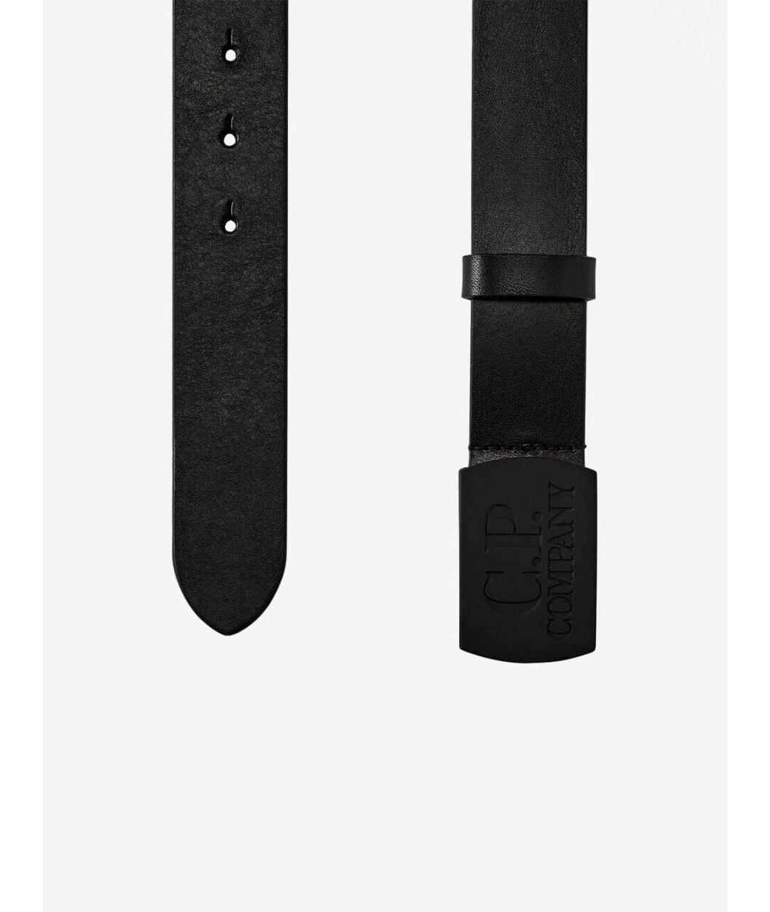 CP COMPANY Черный кожаный ремень, фото 2