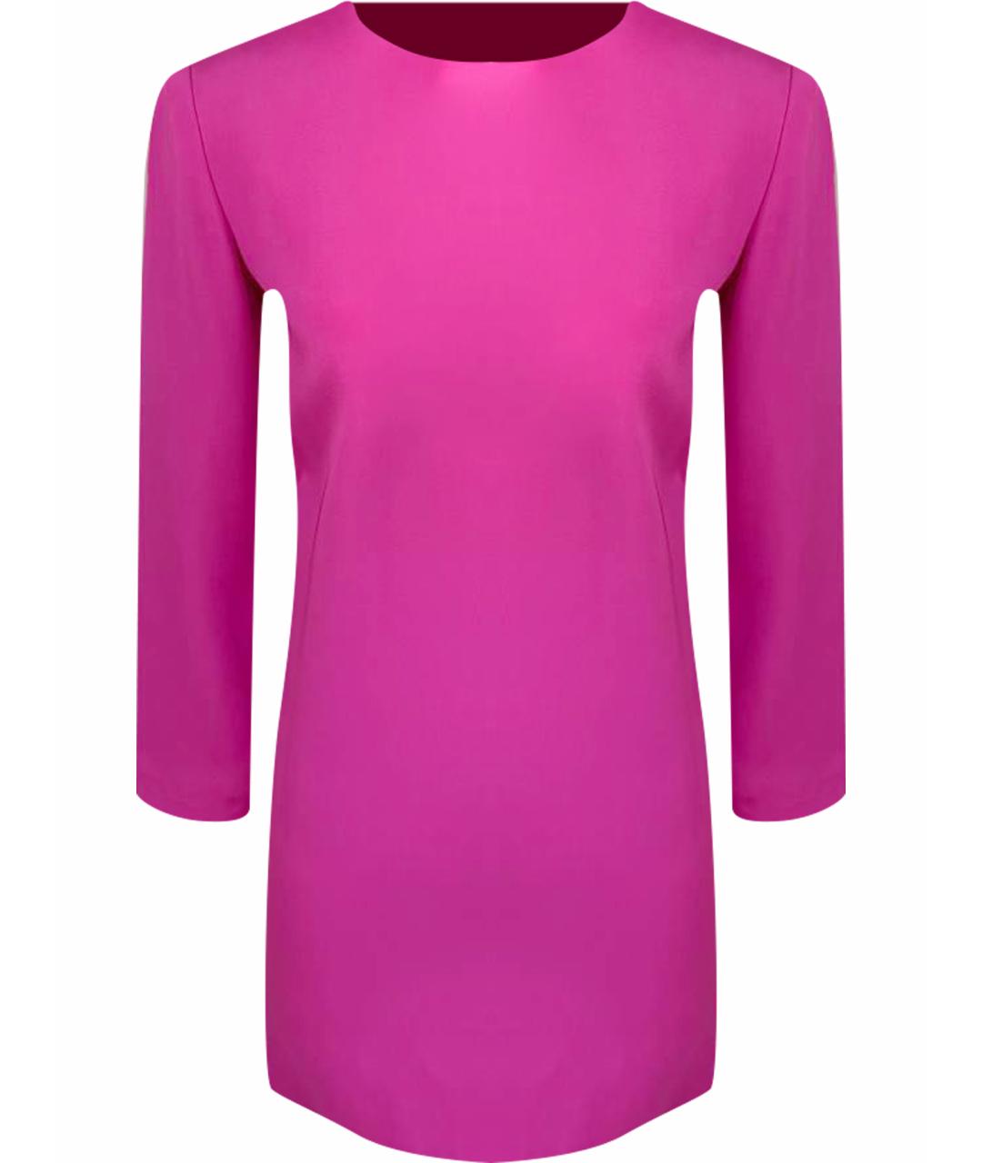 CELINE Фуксия полиэстеровое платье, фото 1