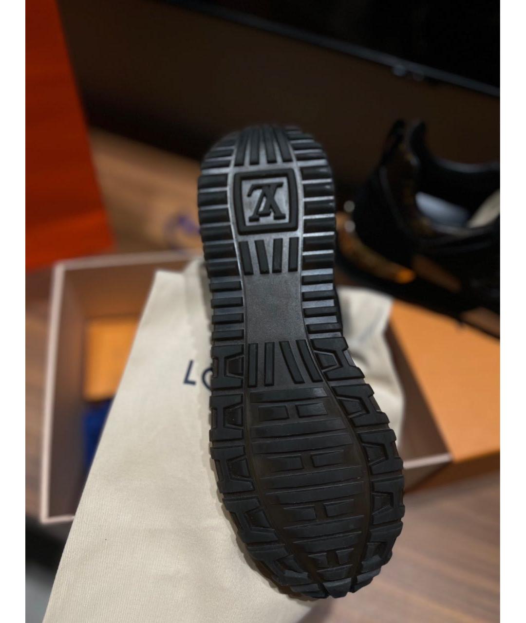 LOUIS VUITTON Черные текстильные кроссовки, фото 4