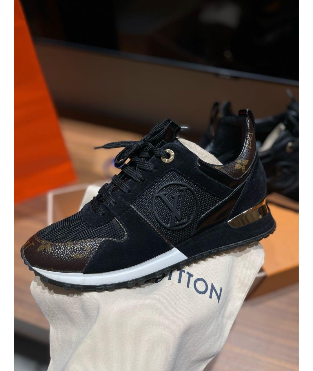 LOUIS VUITTON Черные текстильные кроссовки, фото 2