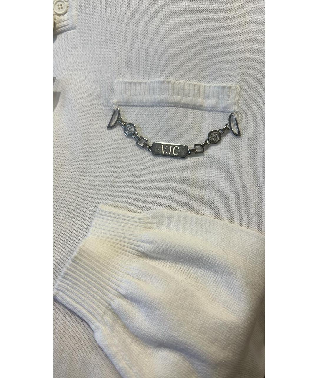 VERSACE JEANS COUTURE Белый вискозный джемпер / свитер, фото 4