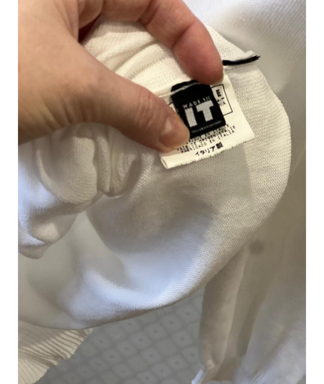 VERSACE JEANS COUTURE Белый вискозный джемпер / свитер, фото 6