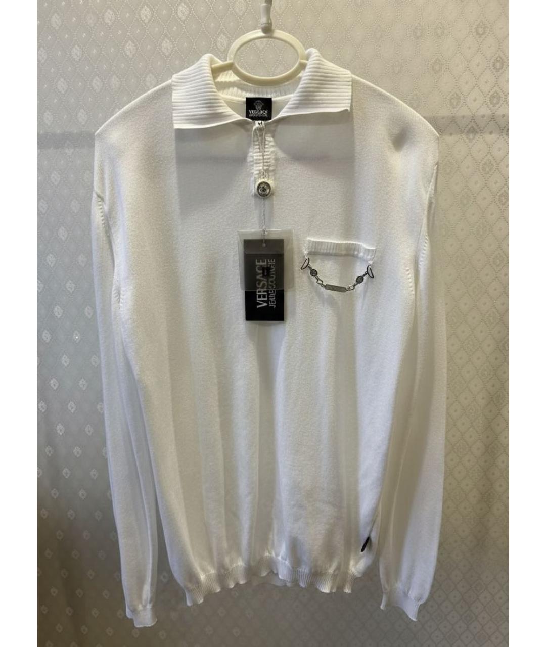 VERSACE JEANS COUTURE Белый вискозный джемпер / свитер, фото 7
