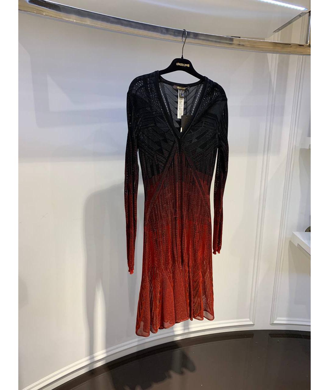 ROBERTO CAVALLI Мульти вискозное вечернее платье, фото 2