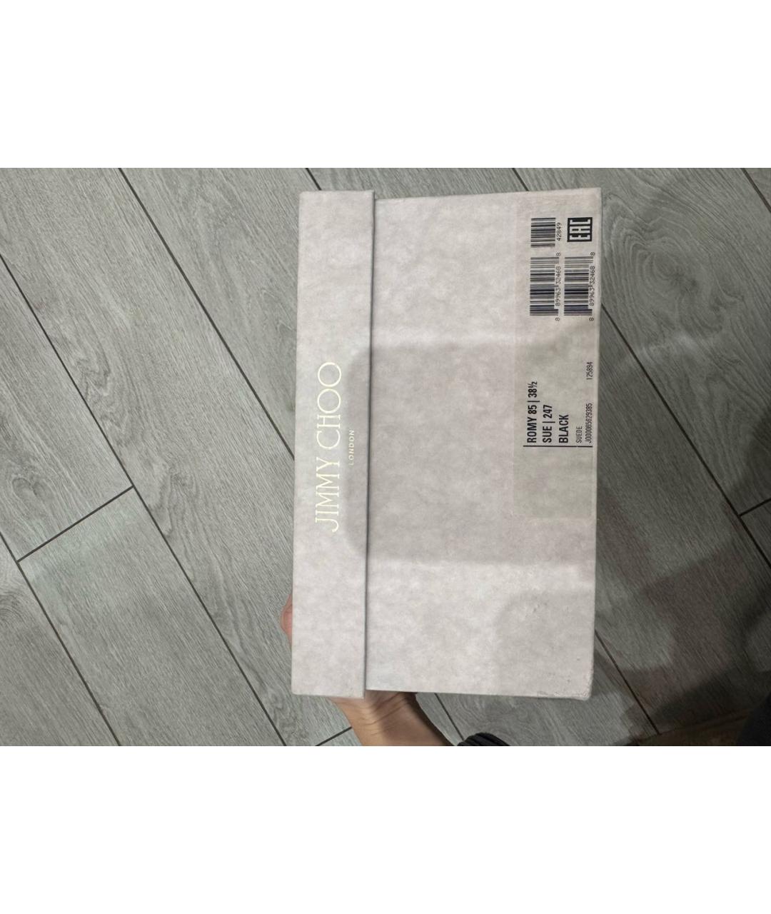 JIMMY CHOO Черные замшевые туфли, фото 5
