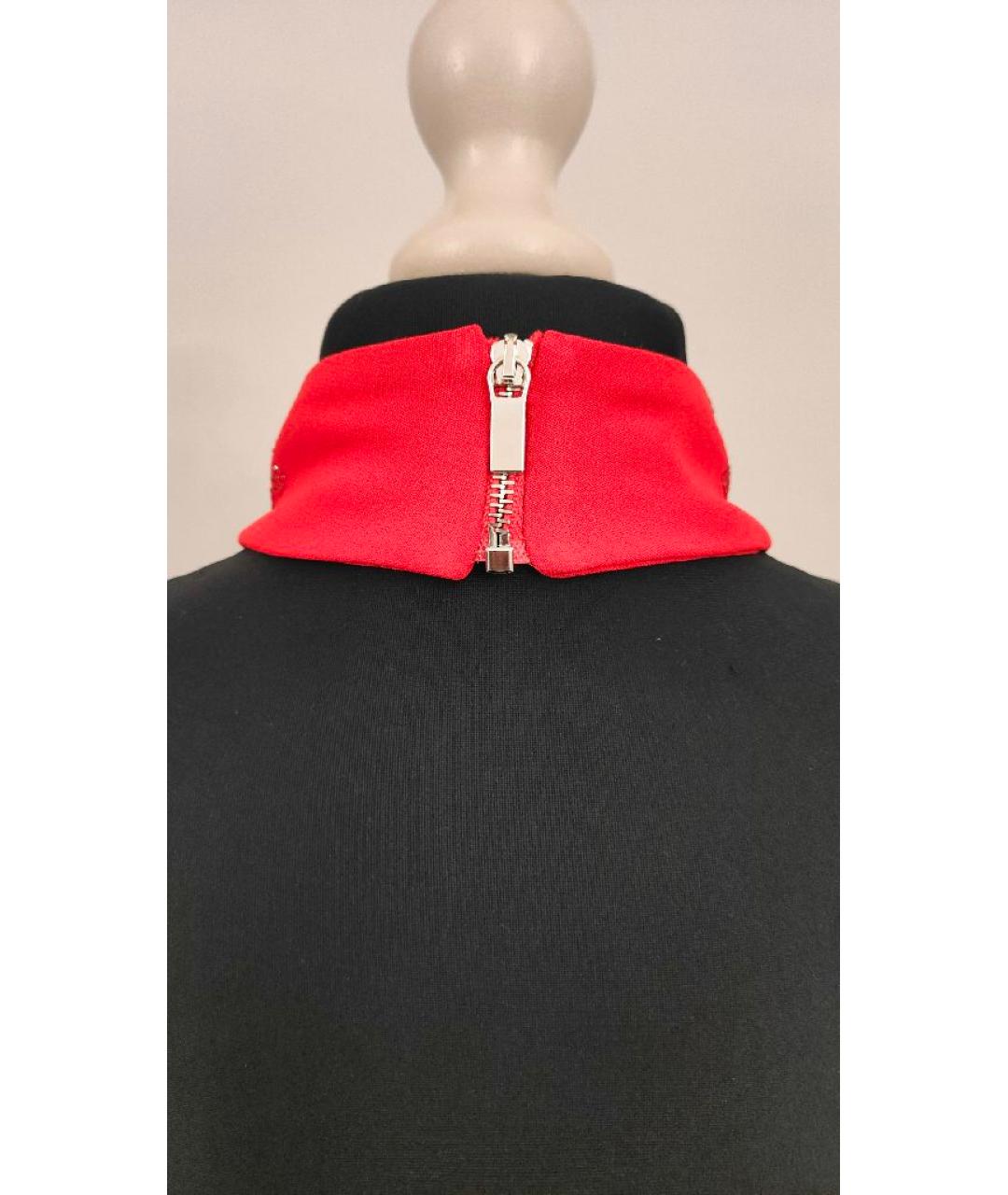 DAVID KOMA Красное вискозное коктейльное платье, фото 5