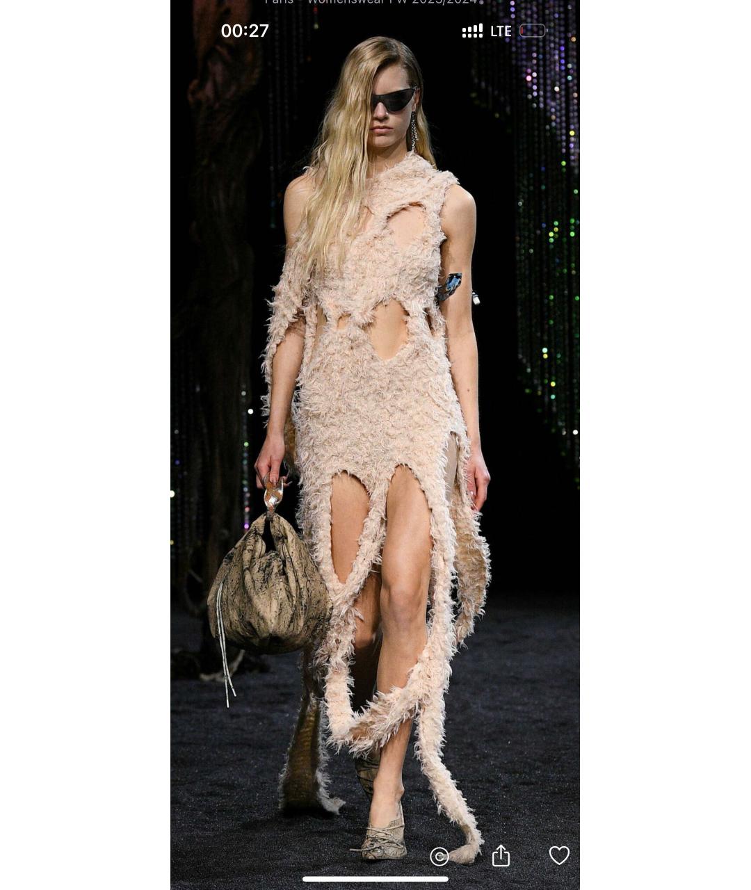 ACNE STUDIOS Коралловое шерстяное платье, фото 6