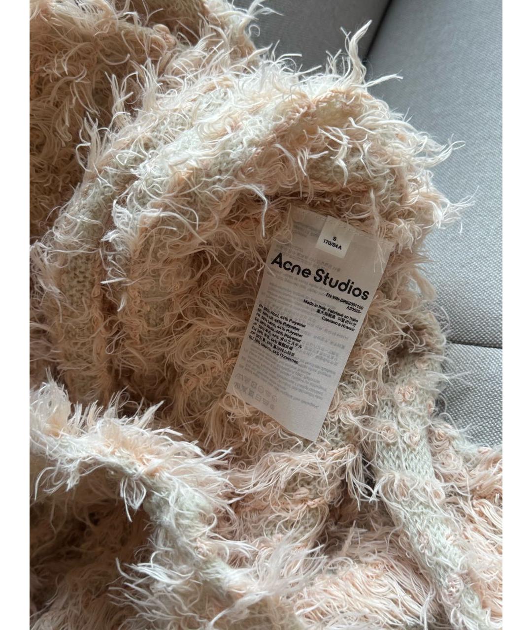 ACNE STUDIOS Коралловое шерстяное платье, фото 4