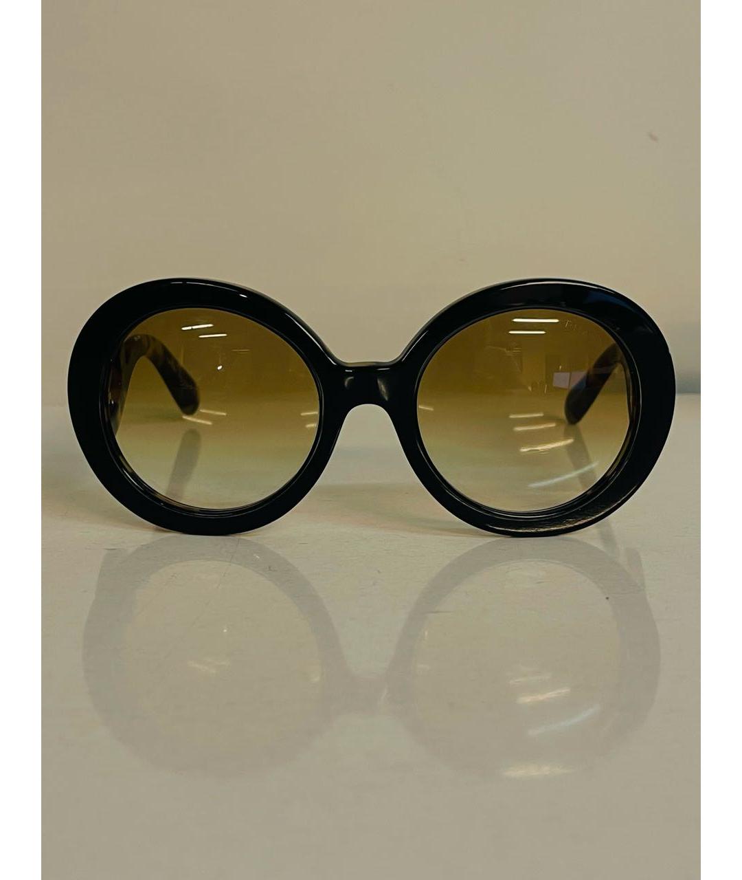 PRADA Коричневые пластиковые солнцезащитные очки, фото 8