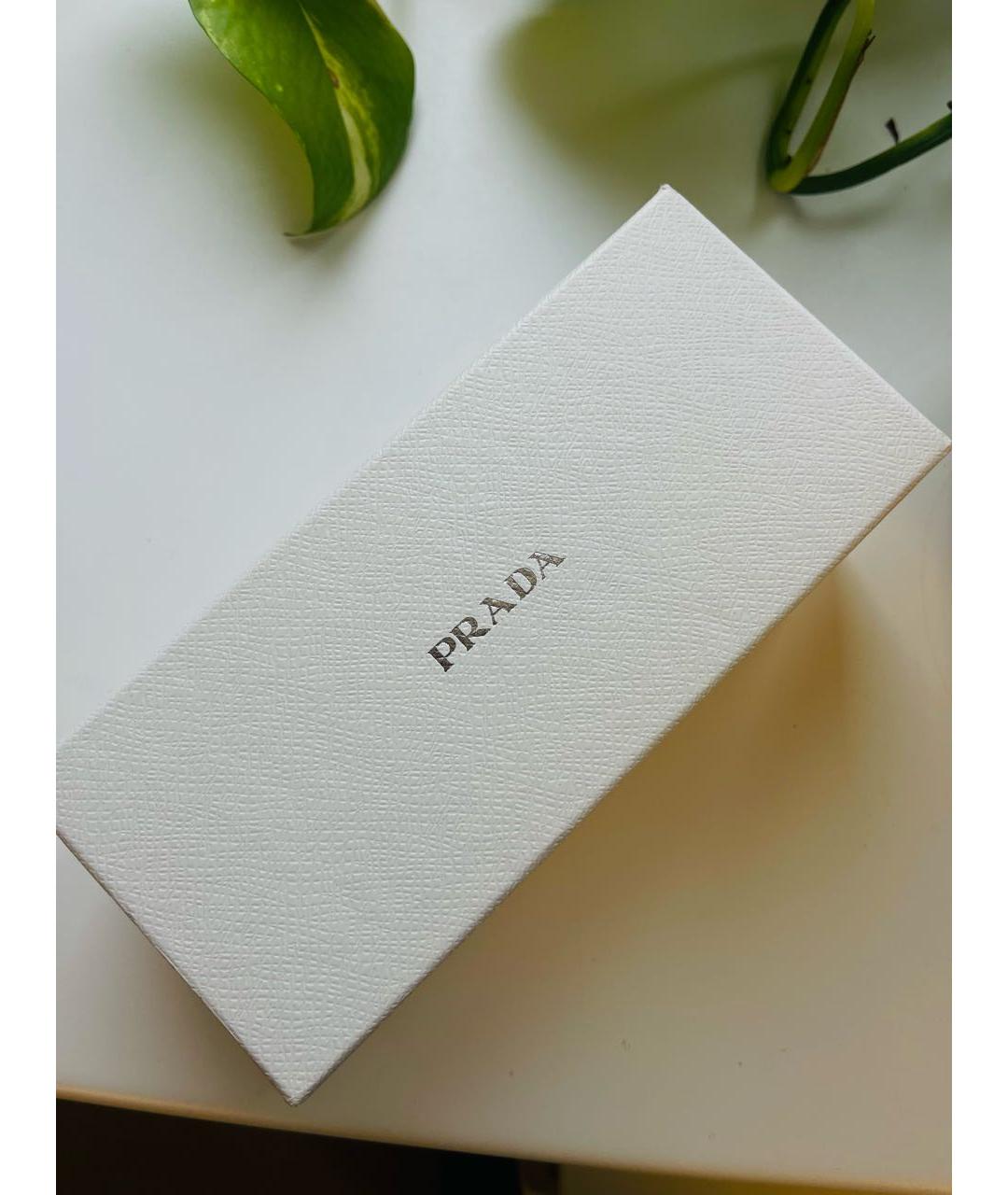 PRADA Коричневые пластиковые солнцезащитные очки, фото 4