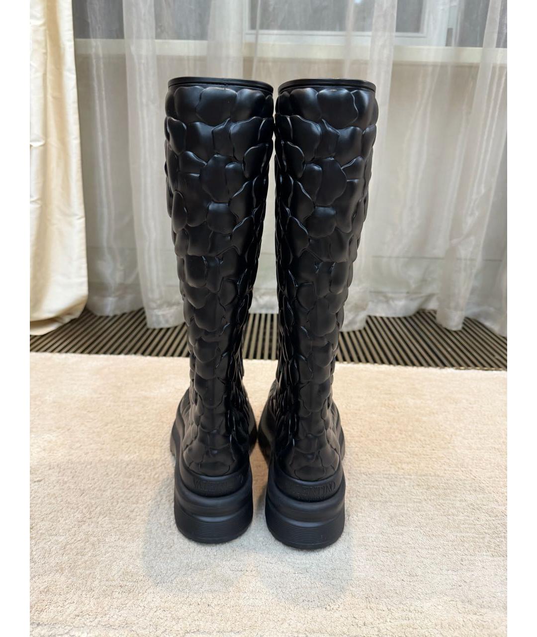 VALENTINO Черные резиновые сапоги, фото 4