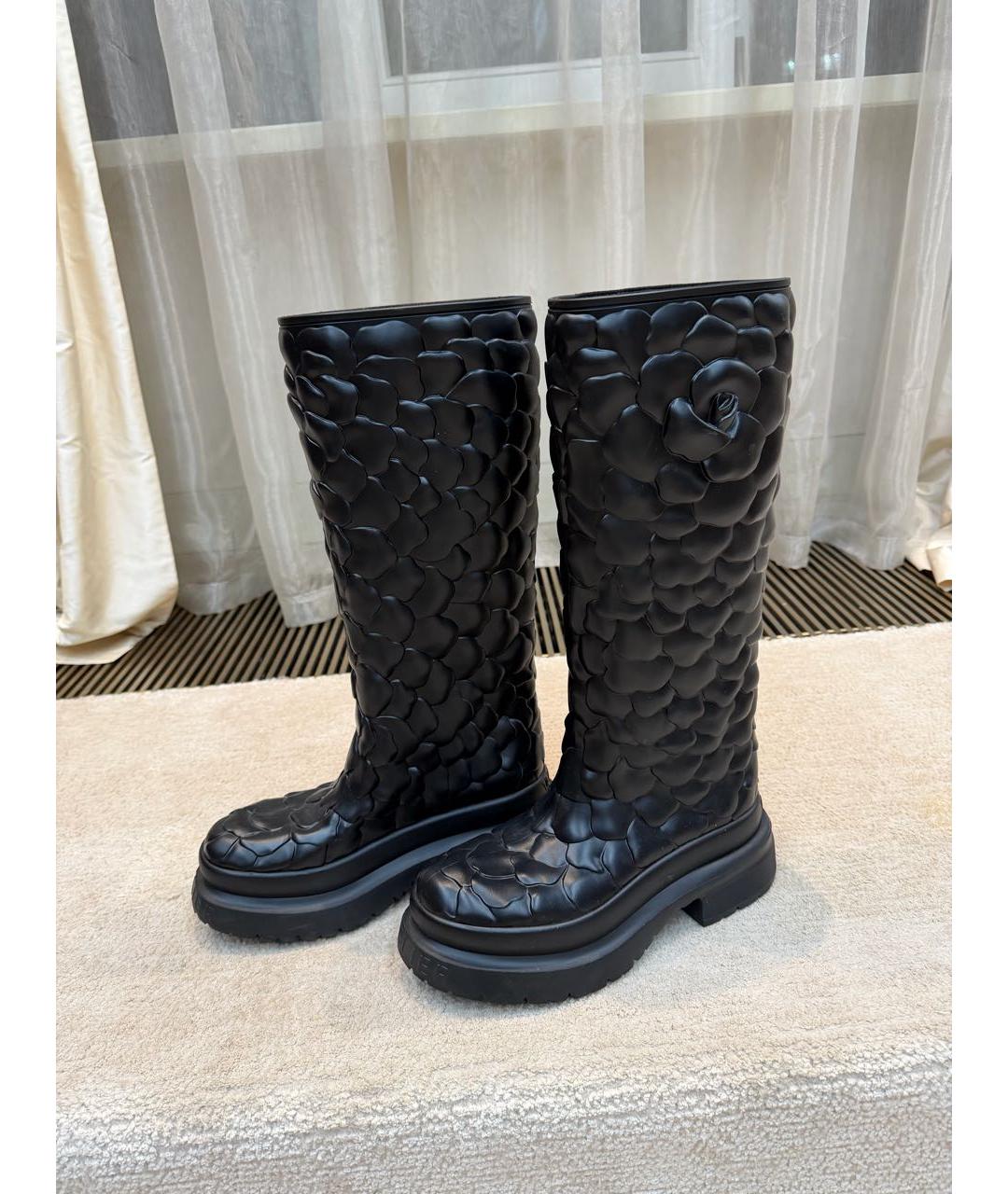 VALENTINO Черные резиновые сапоги, фото 3