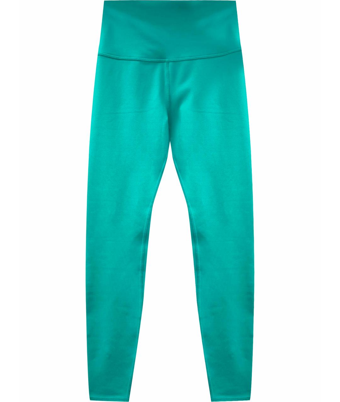 ALO YOGA Зеленые синтетические леггинсы и велосипедки, фото 1