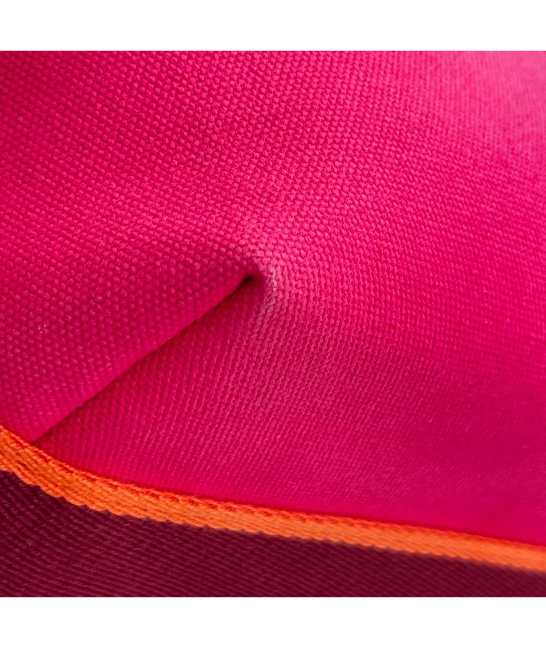 HERMES Розовая тканевая косметичка, фото 5