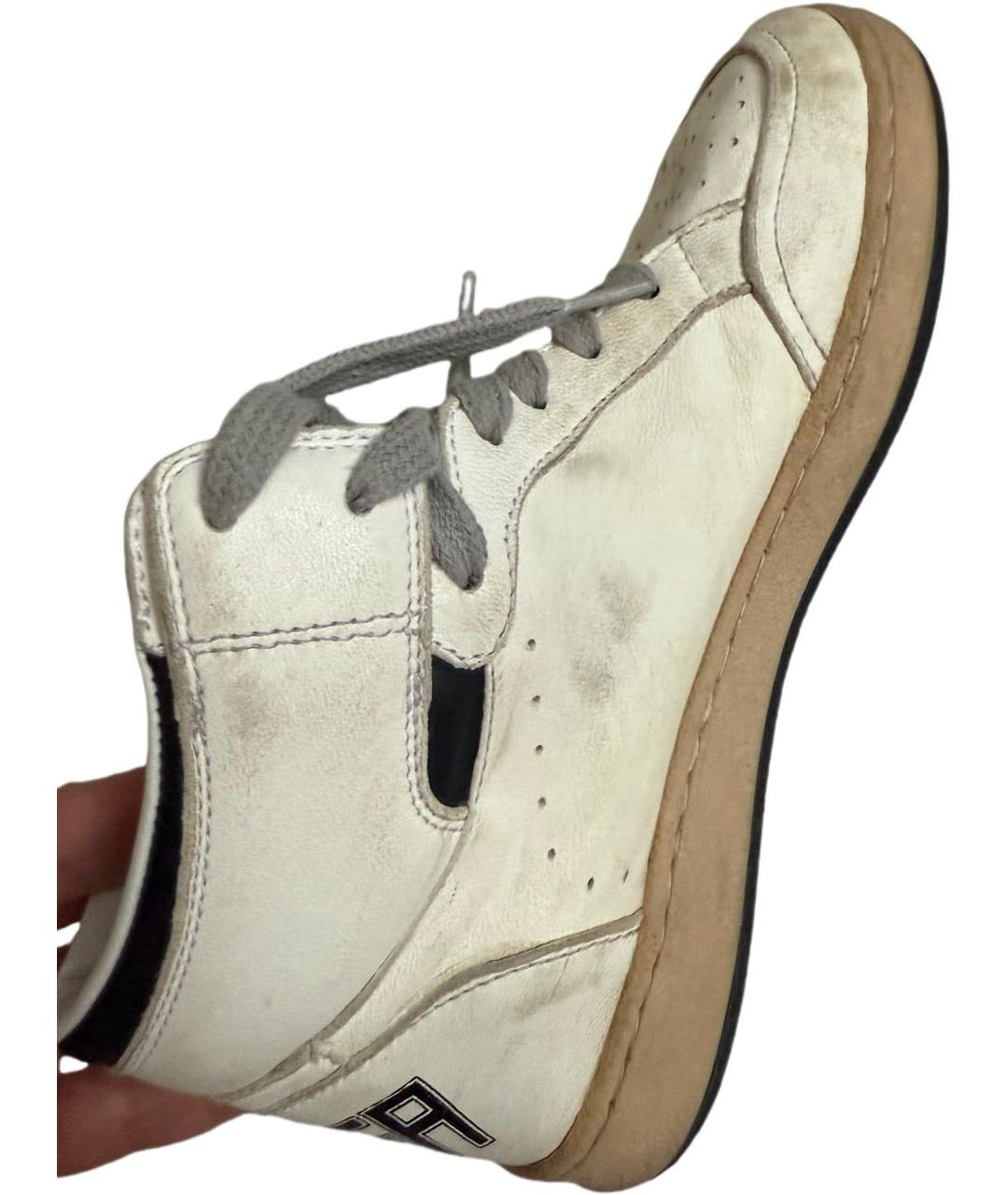 GOLDEN GOOSE DELUXE BRAND Белые кожаные кеды, фото 5