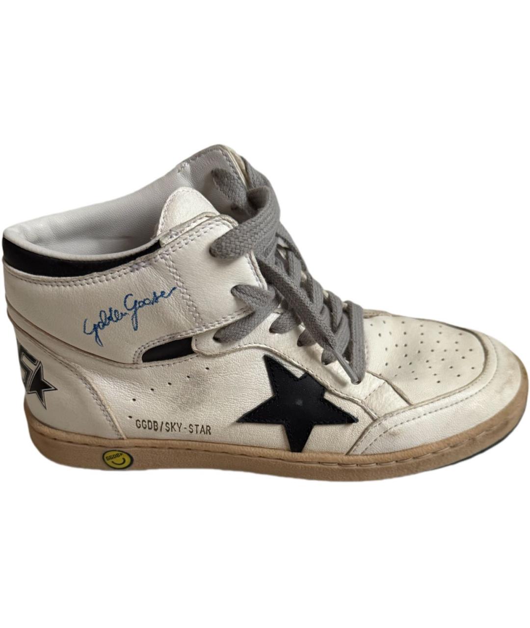 GOLDEN GOOSE DELUXE BRAND Белые кожаные кеды, фото 1