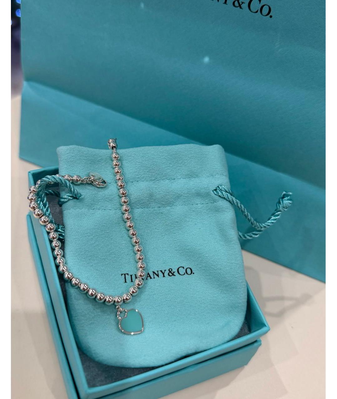 TIFFANY&CO Серебрянный серебряный браслет, фото 4