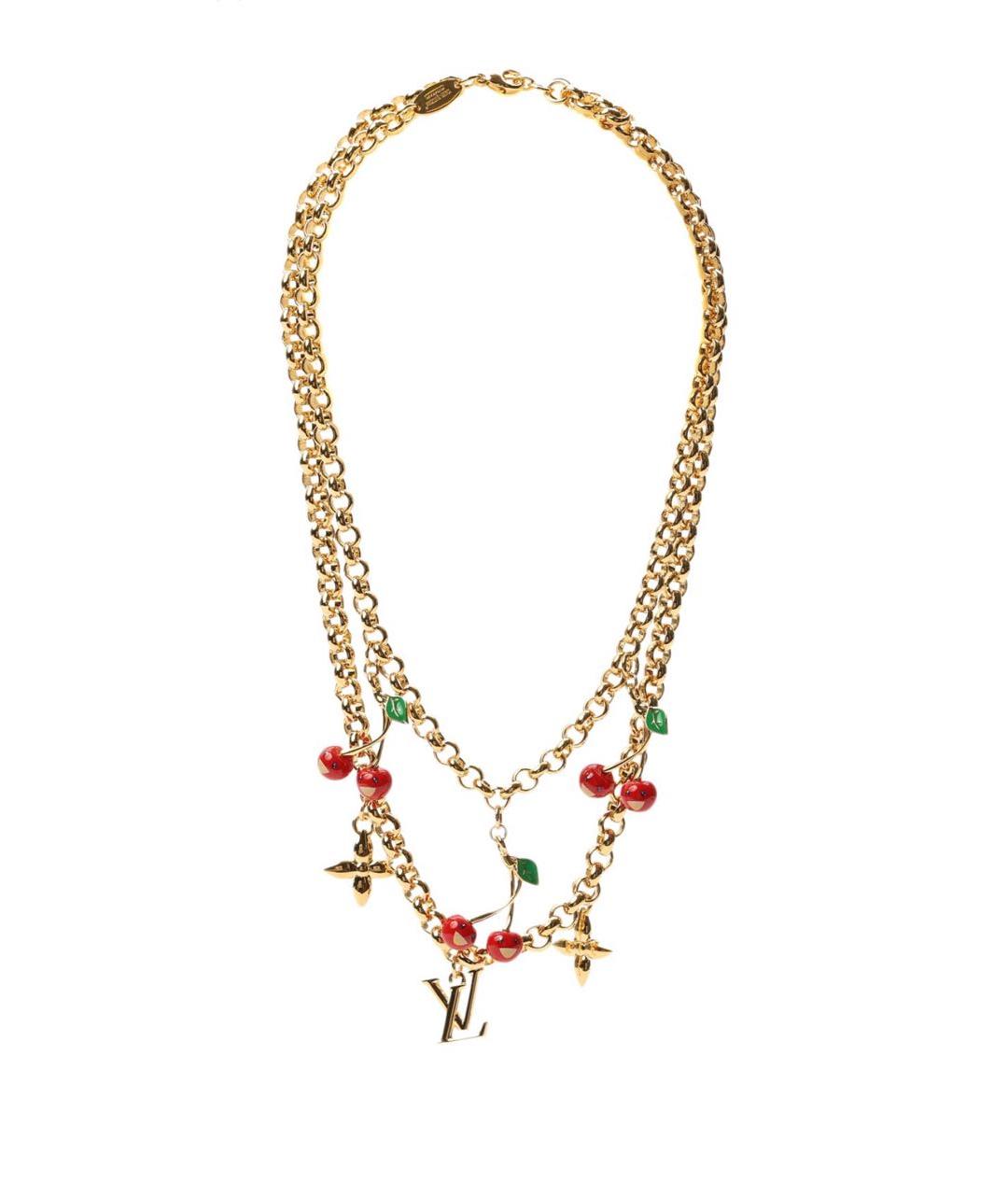 LOUIS VUITTON Золотое колье, фото 1