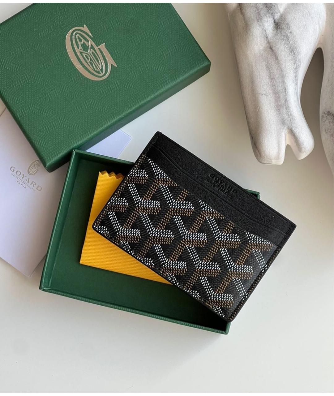 GOYARD Коричневый кожаный кардхолдер, фото 3
