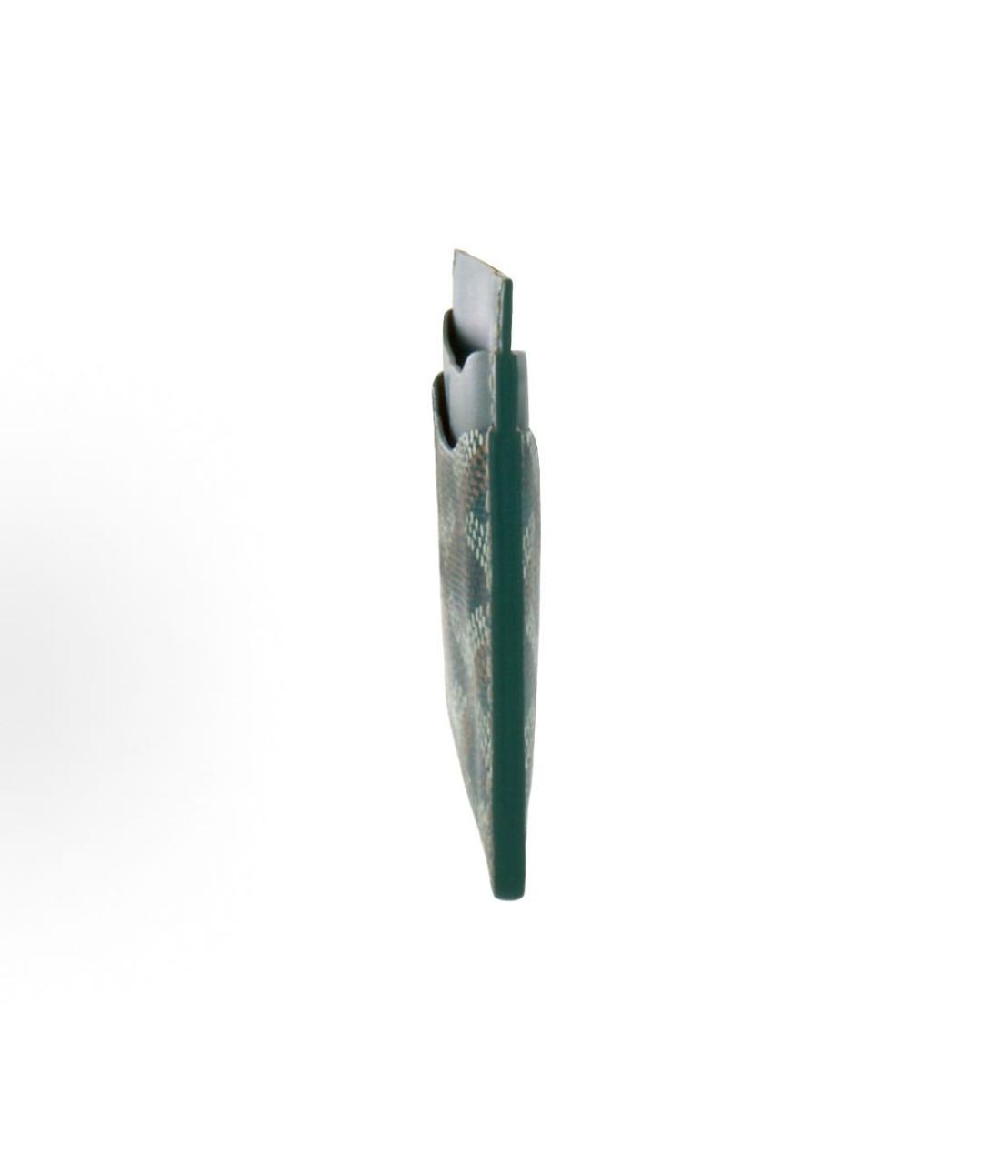 GOYARD Зеленый кожаный кардхолдер, фото 3