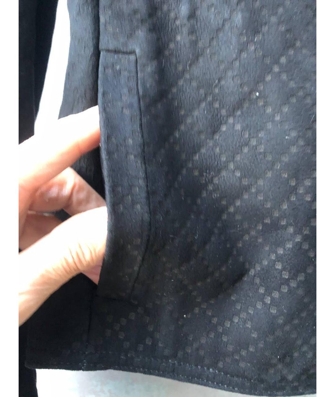 GUCCI Антрацитовая замшевая дубленка, фото 6