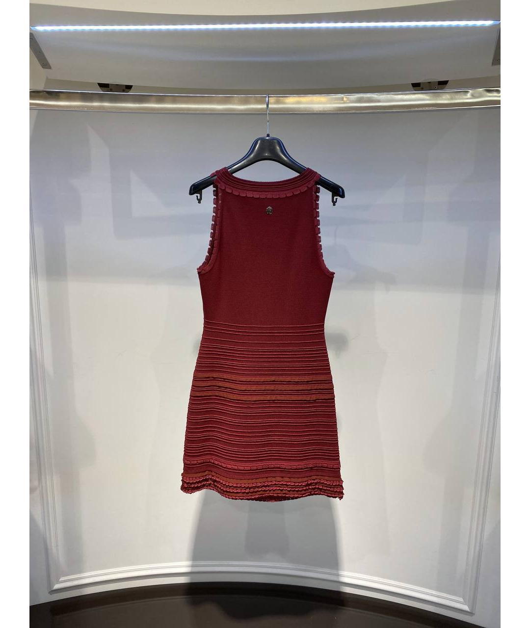 ROBERTO CAVALLI Красное шерстяное платье, фото 3