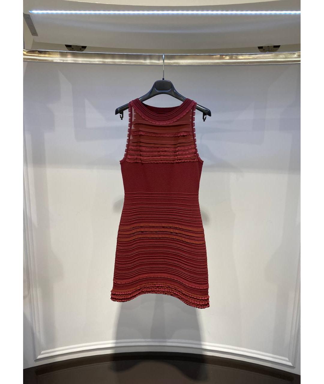 ROBERTO CAVALLI Красное шерстяное платье, фото 4