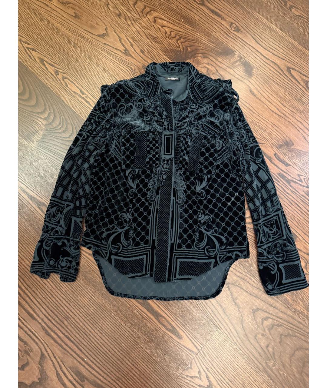 BALMAIN Зеленая вискозная рубашка, фото 2