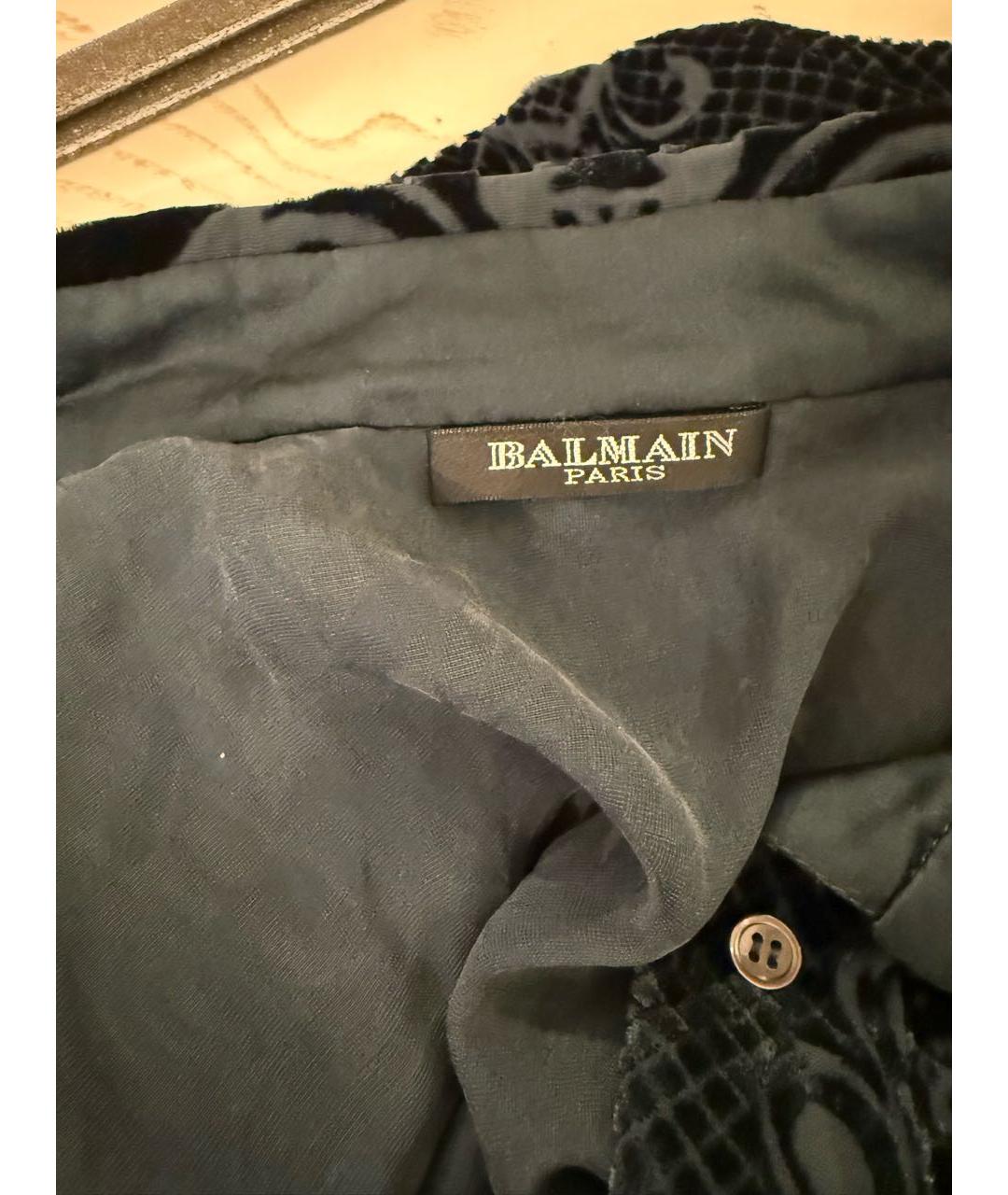 BALMAIN Зеленая вискозная рубашка, фото 3