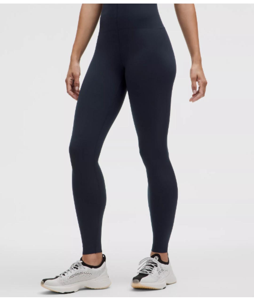 Lululemon Темно-синие синтетические леггинсы и велосипедки, фото 3