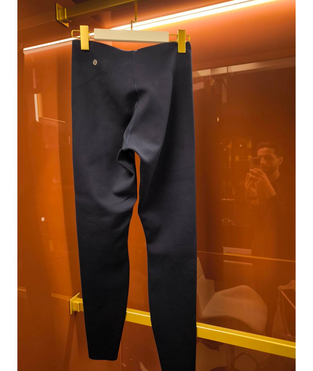 Lululemon Темно-синие синтетические леггинсы и велосипедки, фото 2