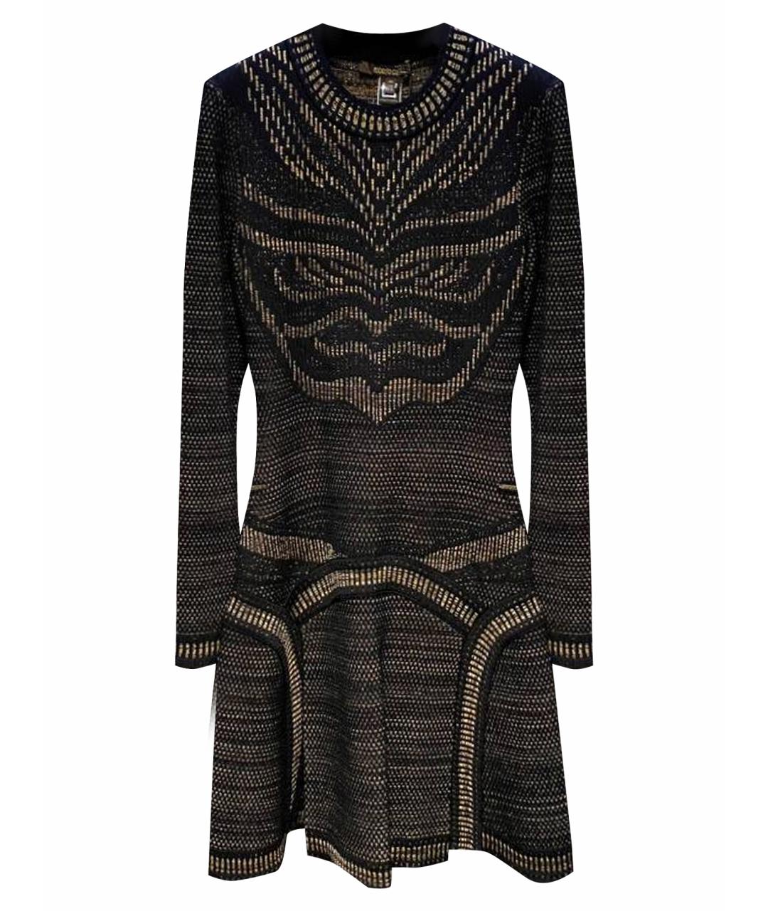 ROBERTO CAVALLI Коричневое вискозное платье, фото 1