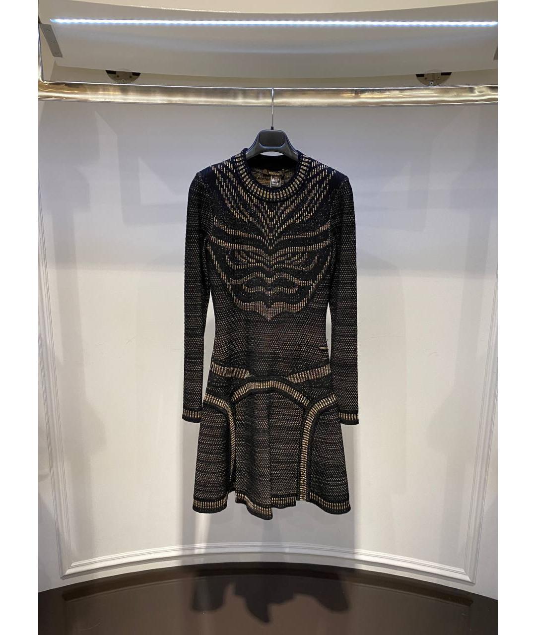 ROBERTO CAVALLI Коричневое вискозное платье, фото 4