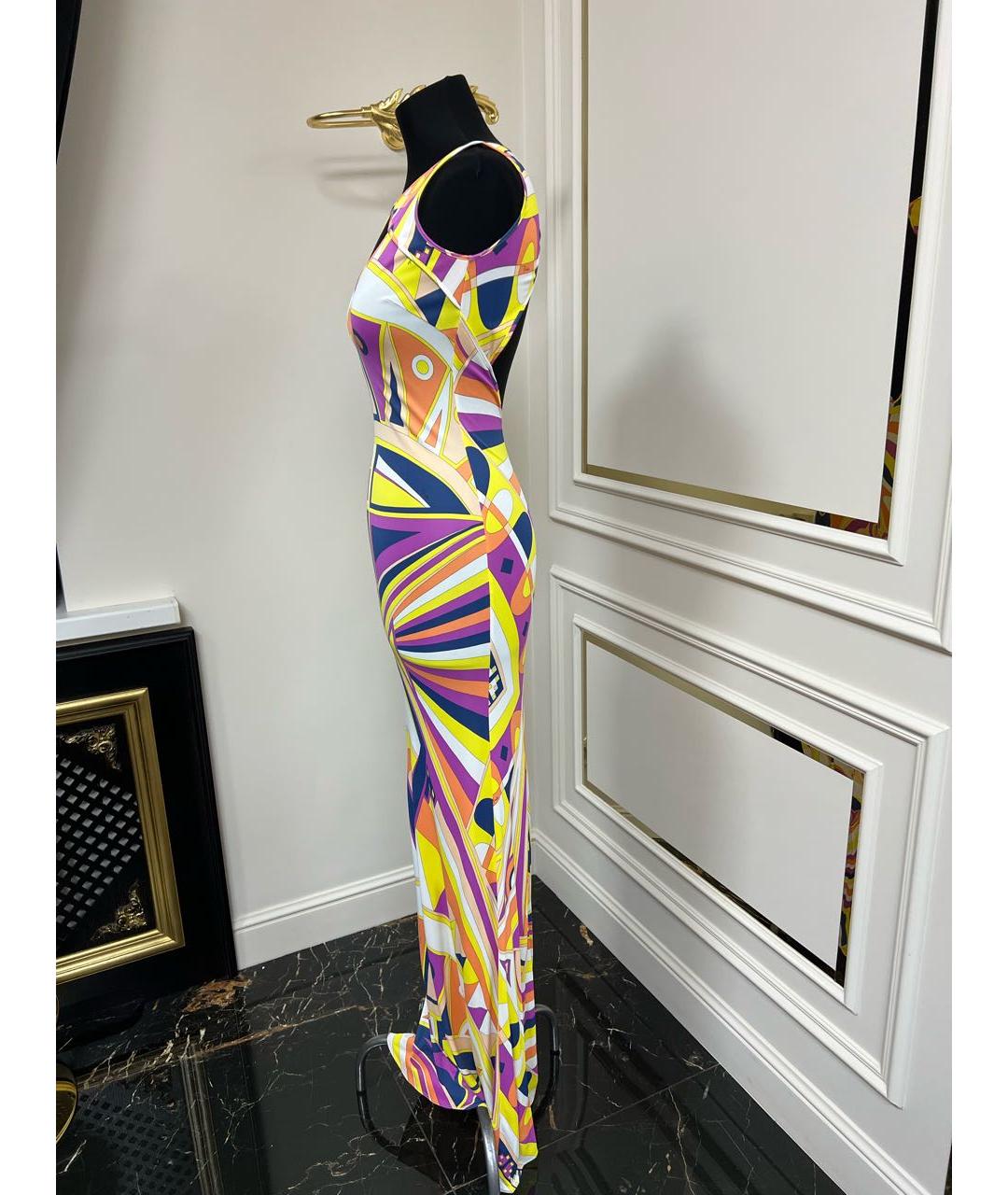 EMILIO PUCCI Мульти хлопковое платье, фото 7