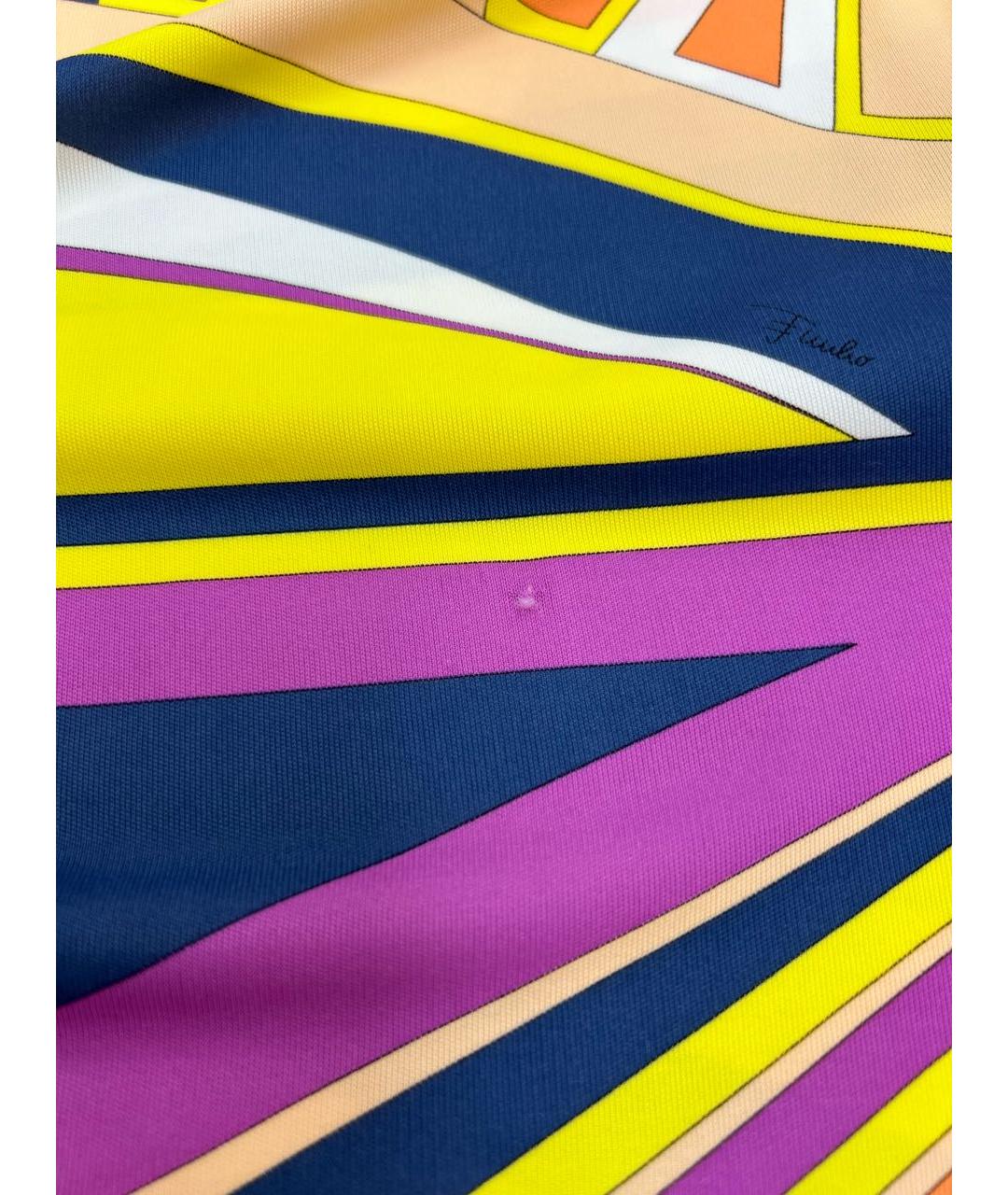 EMILIO PUCCI Мульти хлопковое платье, фото 5