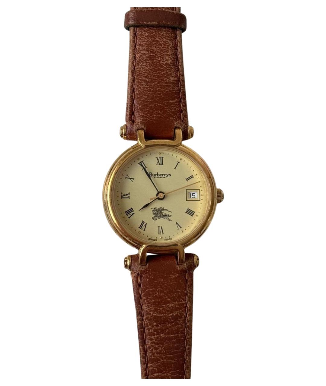 BURBERRY Коричневые стальные часы, фото 1