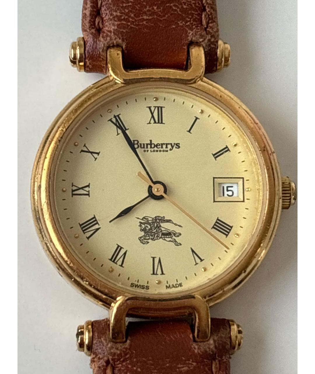 BURBERRY Коричневые стальные часы, фото 5