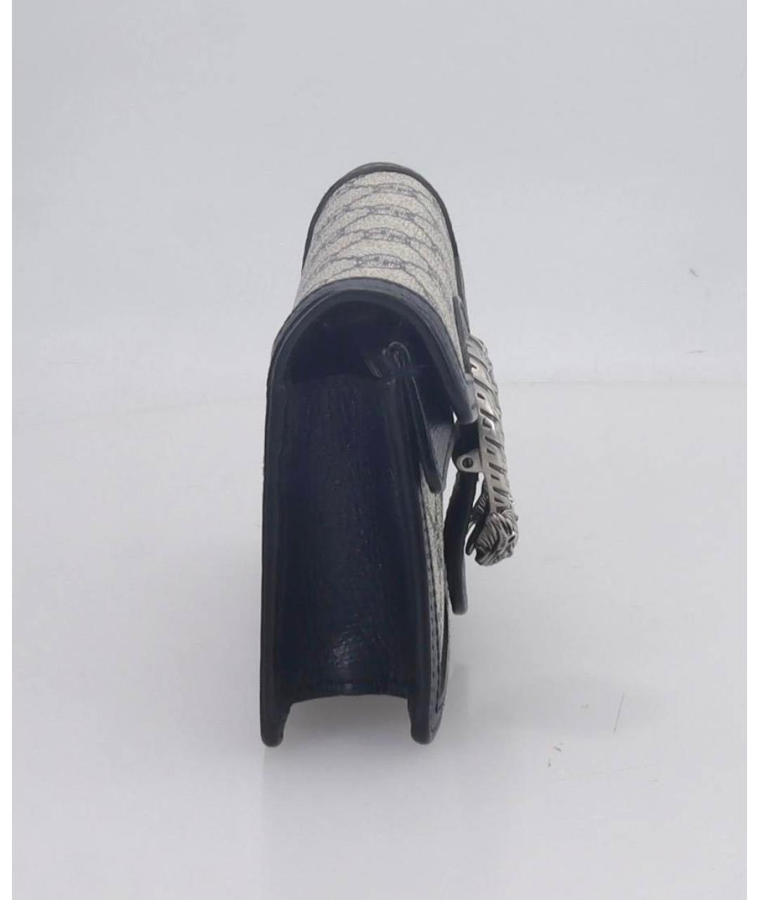 GUCCI Черная кожаная сумка через плечо, фото 4