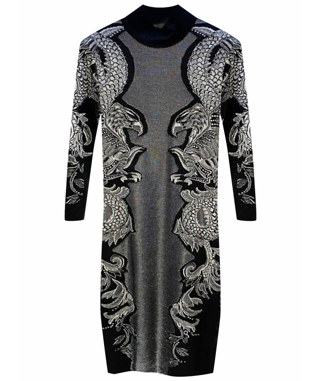 ROBERTO CAVALLI Серое шерстяное платье, фото 1