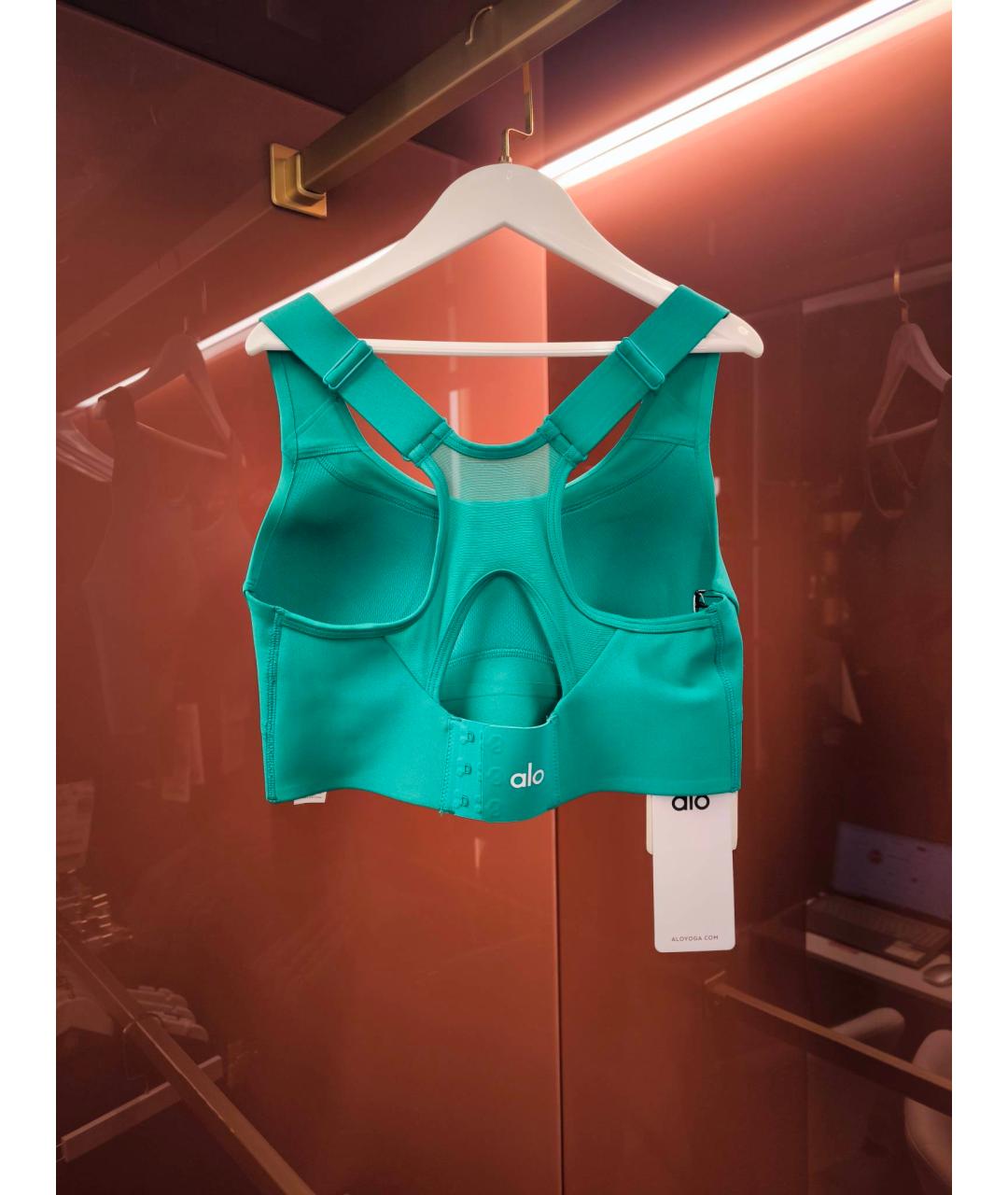 ALO YOGA Зеленый синтетический корсет, фото 2