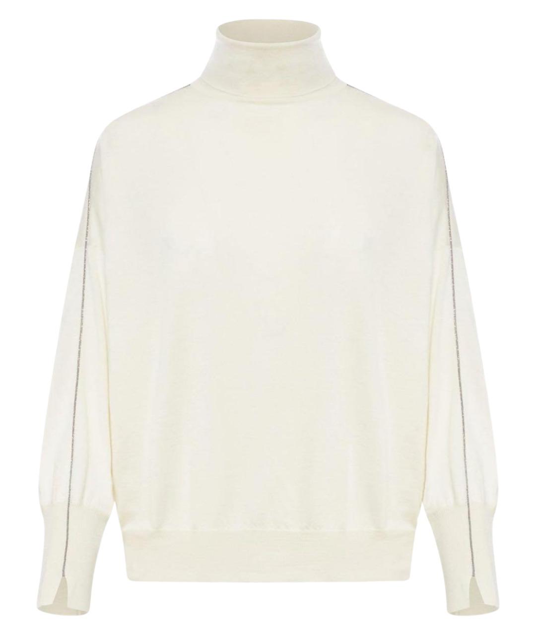 BRUNELLO CUCINELLI Бежевый кашемировый джемпер / свитер, фото 1