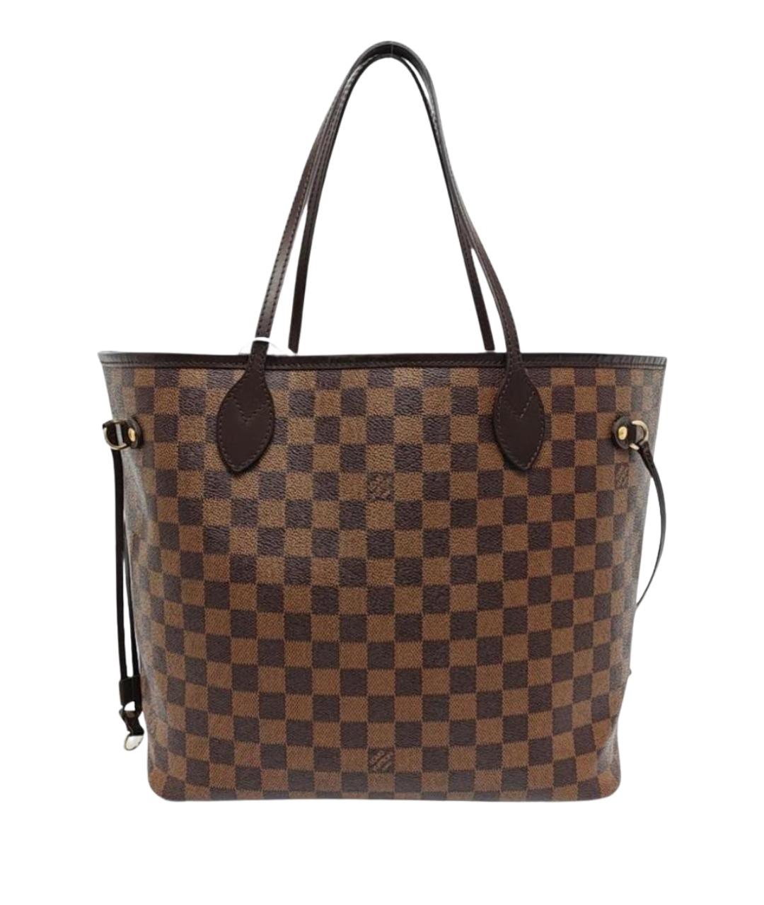 LOUIS VUITTON Коричневая сумка с короткими ручками, фото 1