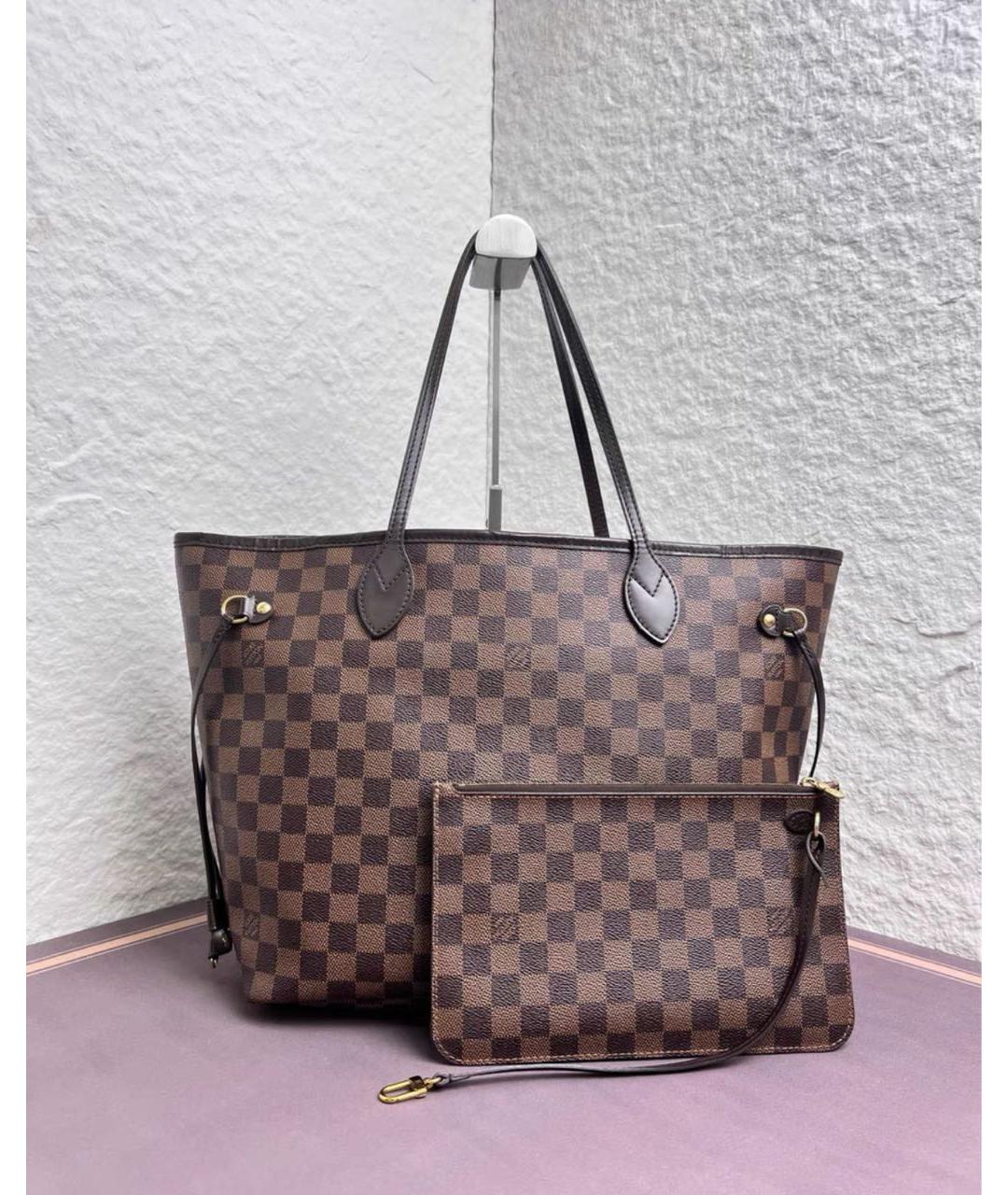 LOUIS VUITTON Коричневая сумка с короткими ручками, фото 2