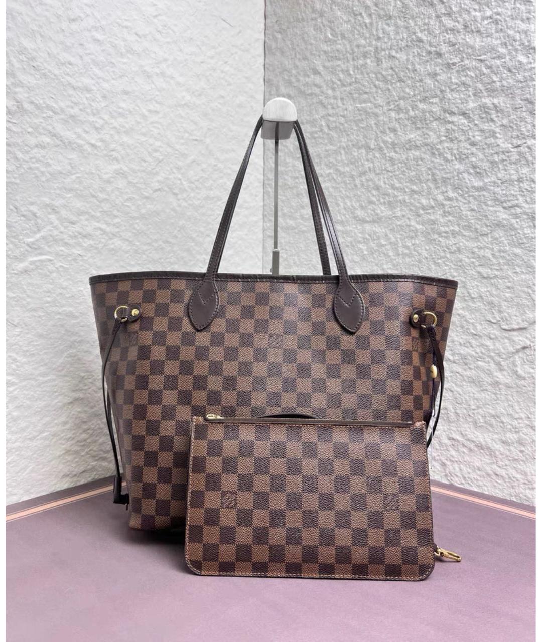 LOUIS VUITTON Коричневая сумка с короткими ручками, фото 3