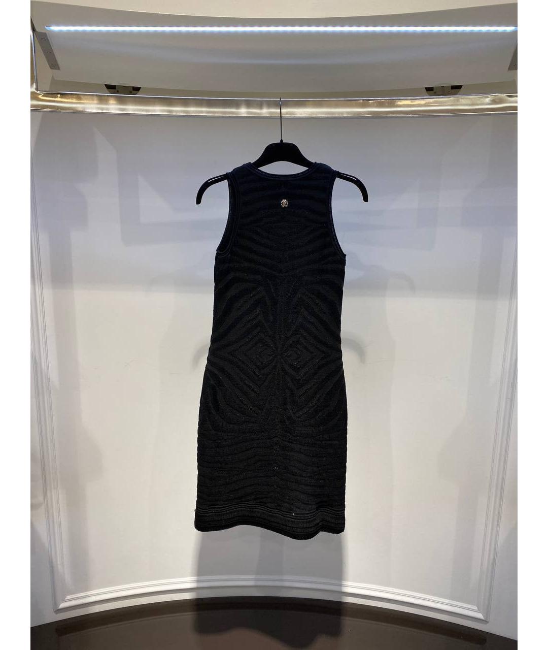 ROBERTO CAVALLI Черное вискозное вечернее платье, фото 3